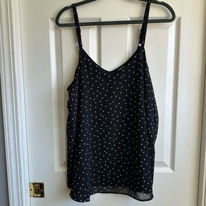 GUC Torrid  Polka Dot Sophie Chiffon Swing Cami